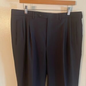 Canali pleated dress pants pants Blue 36x33